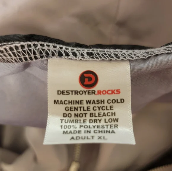 Destroyer Rocks Chicago White Sox 1/4 Zipper Hoodie Windbreaker Pre-Owned - Picture 5 of 6